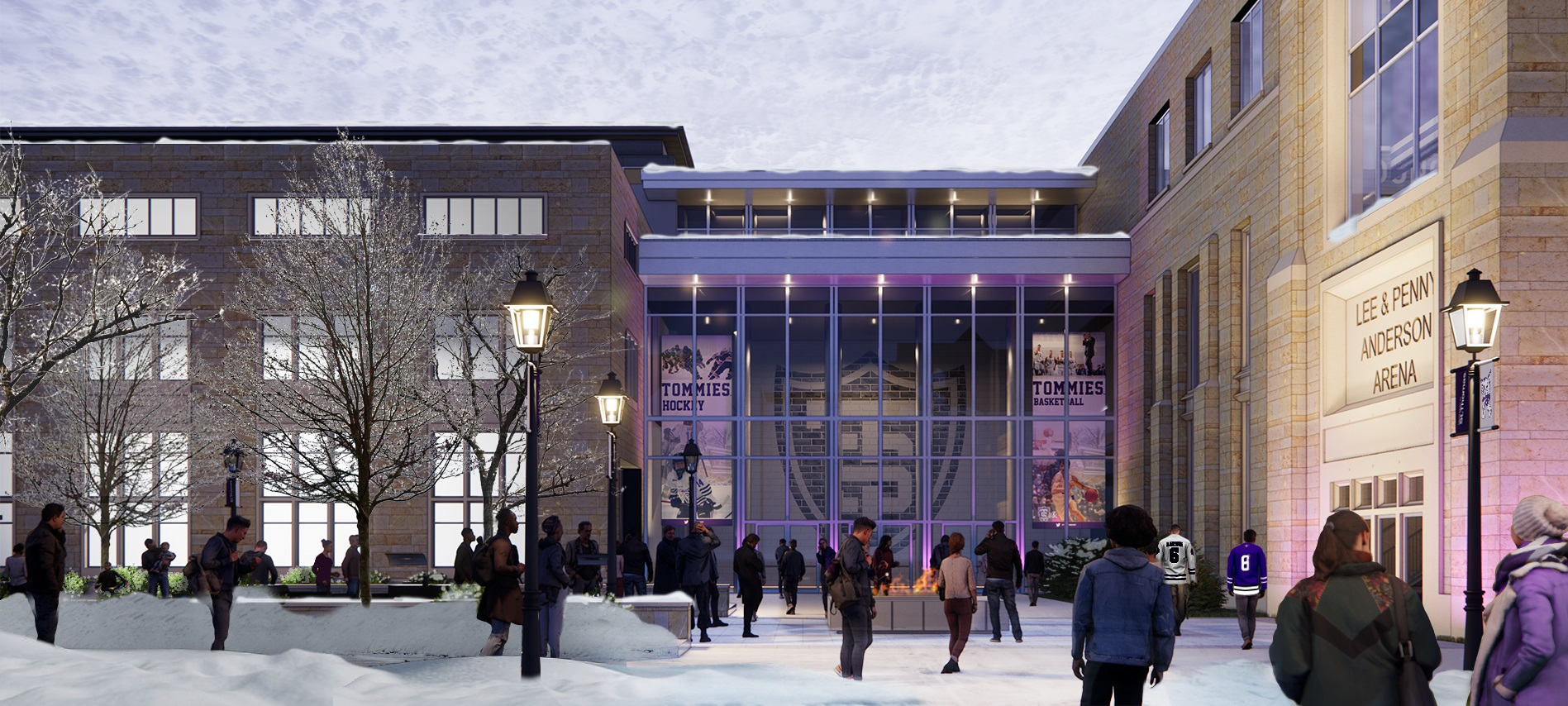 Lee And Penny Anderson Tower Entry Winter View 63cb1d971f705