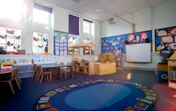 Windows that admit daylight can enhance a learning environment, but the design should seek to avoid glare from direct sunlight. Windows that admit daylight can enhance a learning environment, but the design should seek to avoid glare from direct sunlight.