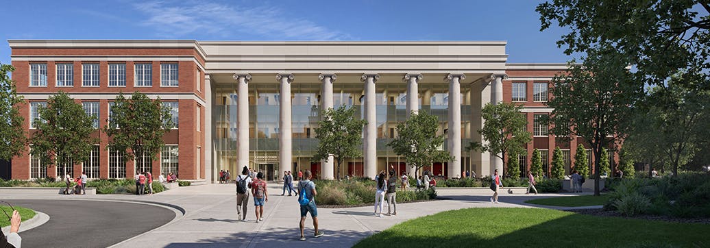 Rendering of Gordon Ford College of Business facility at Western Kentucky University.