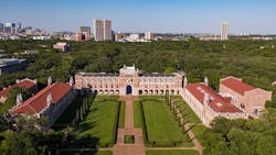 A statue of the founder of Rice University, who was a slaveowner, is being moved to a less prominent location in the school's Academic Quadrangle. A statue of the founder of Rice University, who was a slaveowner, is being moved to a less prominent location in the school's Academic Quadrangle.