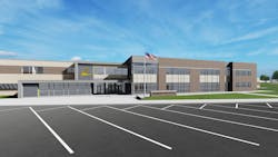 Rendering of renovation plans for Interboro High School. Rendering of renovation plans for Interboro High School.