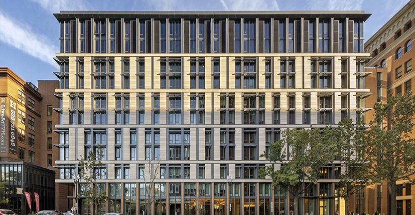 Georgetown University's residential building at 55 H. St. NW in Washington, D.C.