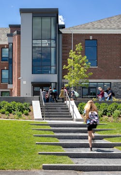 Reducing the quantity of new materials required in an existing building like Gilbert Hall can contribute to a major reduction in the building’s embodied carbon. Reducing the quantity of new materials required in an existing building like Gilbert Hall can contribute to a major reduction in the building’s embodied carbon.