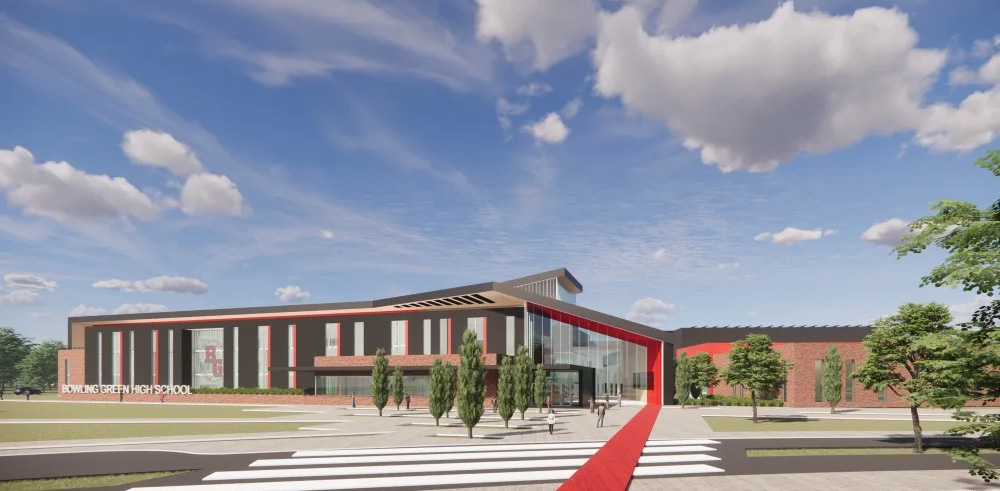 Bowling Green (Ohio) district unveils proposed design for new high