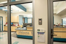 Multifunctional, fire-rated glazing supports adjacent security measures like visitor monitoring systems and access control. Multifunctional, fire-rated glazing supports adjacent security measures like visitor monitoring systems and access control.