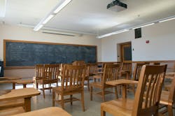 The Covid-19 pandemic led to many empty classroom chairs as absenteeism soared. The Covid-19 pandemic led to many empty classroom chairs as absenteeism soared.