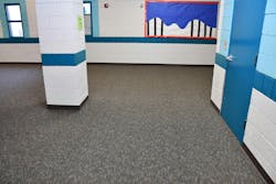 New carpet has been installed at Arizona Desert elementary in San Luis, Arizona.