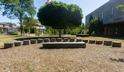 The Covid-19 pandemic prompted many schools to move some of their classes outdoors. The Covid-19 pandemic prompted many schools to move some of their classes outdoors.