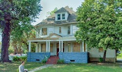 Case Western plans to tear down this vacant fraternity house to make way for a humanities building. Case Western plans to tear down this vacant fraternity house to make way for a humanities building.