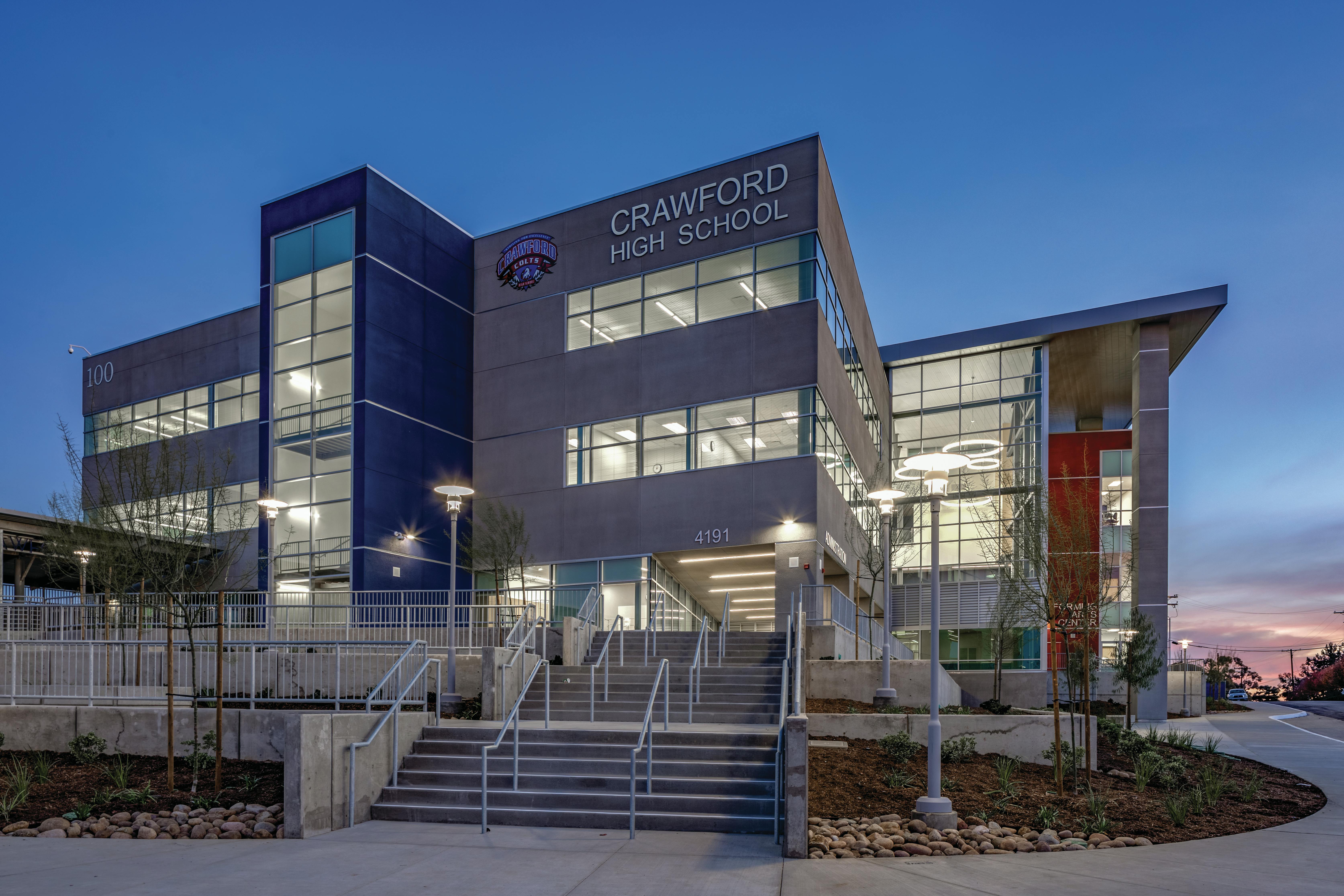 Crawford High School is in the San Diego (California) district, the 23rd largest school district in 2022-23.