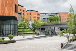 Taking advantage of simultaneous heating and cooling with hydronic heat pumps gives colleges and universities an opportunity to achieve partial decarbonization while providing a funding source for future sustainability projects. Taking advantage of simultaneous heating and cooling with hydronic heat pumps gives colleges and universities an opportunity to achieve partial decarbonization while providing a funding source for future sustainability projects.