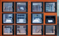 Smart food lockers enable enables Oklahoma State University to offer a wider variety of menu items than a traditional restaurant. Smart food lockers enable enables Oklahoma State University to offer a wider variety of menu items than a traditional restaurant.