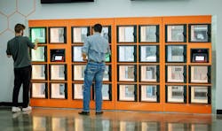 Students are notified via a phone app when their food is ready and are given a code to open the locker where it has been placed. Students are notified via a phone app when their food is ready and are given a code to open the locker where it has been placed.