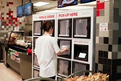 Smart food lockers enable campus dining operations to provide food more safely by minimizing the number of workers who interact with an order. Smart food lockers enable campus dining operations to provide food more safely by minimizing the number of workers who interact with an order.