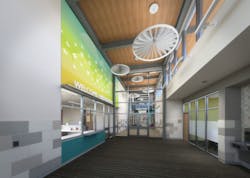 The design for Legacy Elementary in Uvalde, Texas, will require all visitors to pass through the school's vestibule and show credential before they can enter the facility. The design for Legacy Elementary in Uvalde, Texas, will require all visitors to pass through the school's vestibule and show credential before they can enter the facility.