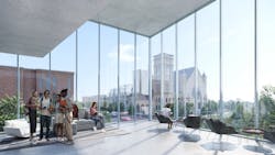 Rendering of plans for the Tiffin University Residential Village. Rendering of plans for the Tiffin University Residential Village.