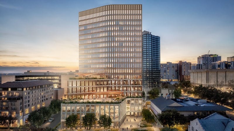 Rendering of Mulva Hall.