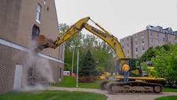 Sullivan Hall is one of three building that are being torn down at the University of Toledo. Sullivan Hall is one of three building that are being torn down at the University of Toledo.