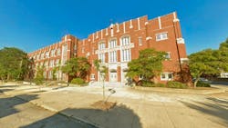 The former Calumet High School campus is one of 20 vacant schools the Chicago school system has put up for sale. The former Calumet High School campus is one of 20 vacant schools the Chicago school system has put up for sale.
