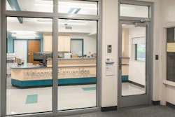Vestibules with transparent, security-rated glazing support visitor monitoring efforts—a key component of safer school design. Vestibules with transparent, security-rated glazing support visitor monitoring efforts—a key component of safer school design.