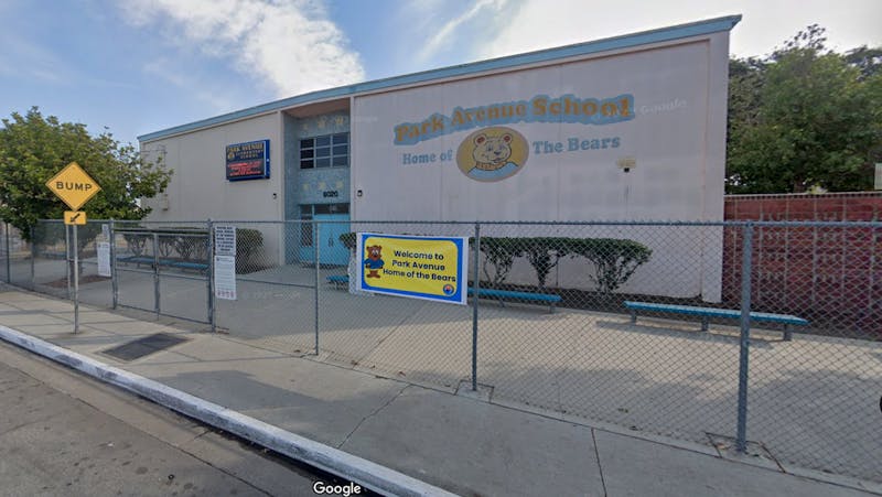 Park Avenue Elementary School in Cudahy, California