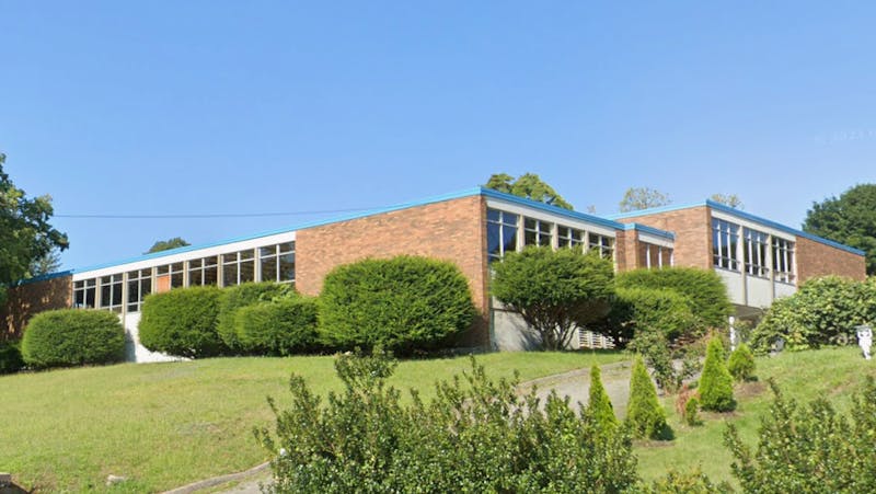 former Our Lady of Victories School in Woonsocket, Rhode Island