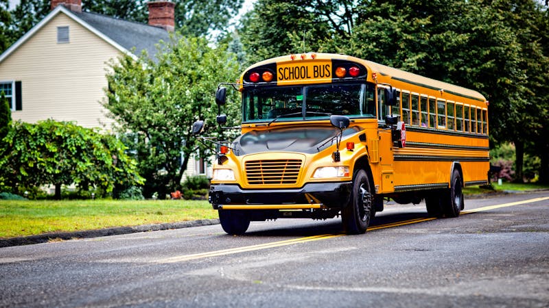 school bus stock image
