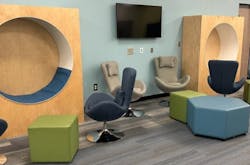 flexible seating at Mangrove Bay Middle flexible seating at Mangrove Bay Middle