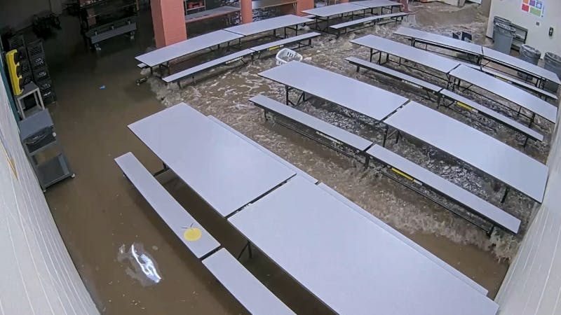 Washington Elementary flooding in Janesville