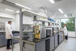 As programs shift toward research and advanced computing, facilities must support the infrastructure demands those uses require; this transition is far easier when planned from the start. (Butler University Science Complex, Indianapolis)