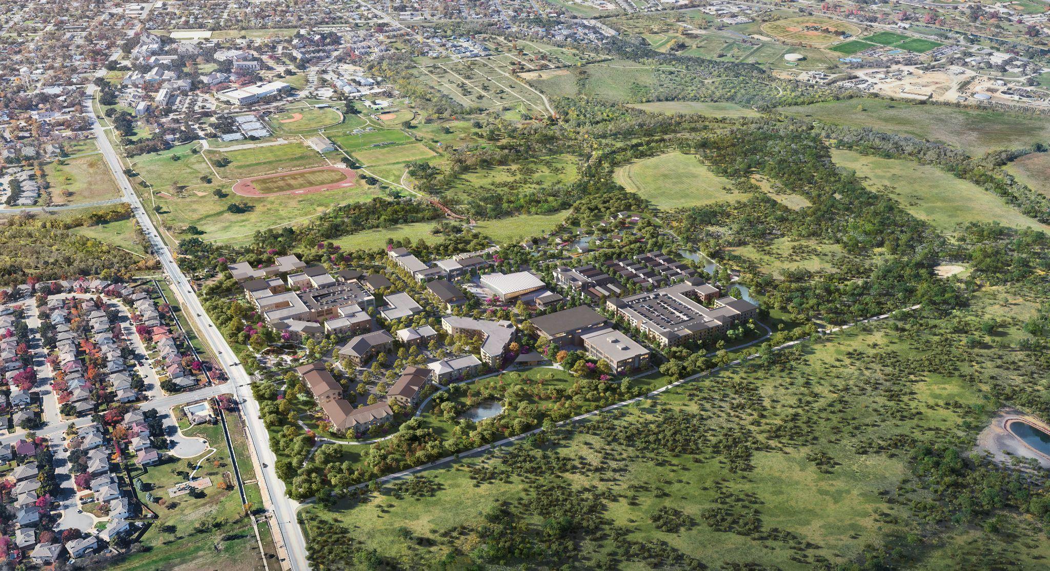 Southwestern University 560 aerial rendering
