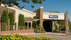 Exterior view of new NSU healthcare campus in Nevada.