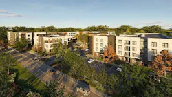 Rendering of proposed student housing at University of Central Florida.