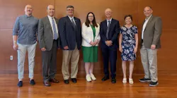 Group of Massachusetts state officials involved in funding energy efficiency grants to state colleges and universities.