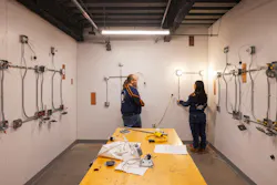 The hands-on learning opportunities at Bullard-Havens include working on electrical and low-voltage control systems, air handling ductwork, water supply and drainage systems, and plumbing fixtures.