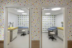 Two medical exam rooms side by side.