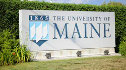 Sign for University of Maine entering campus.