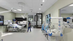 Health sciences classroom with medical equipment.